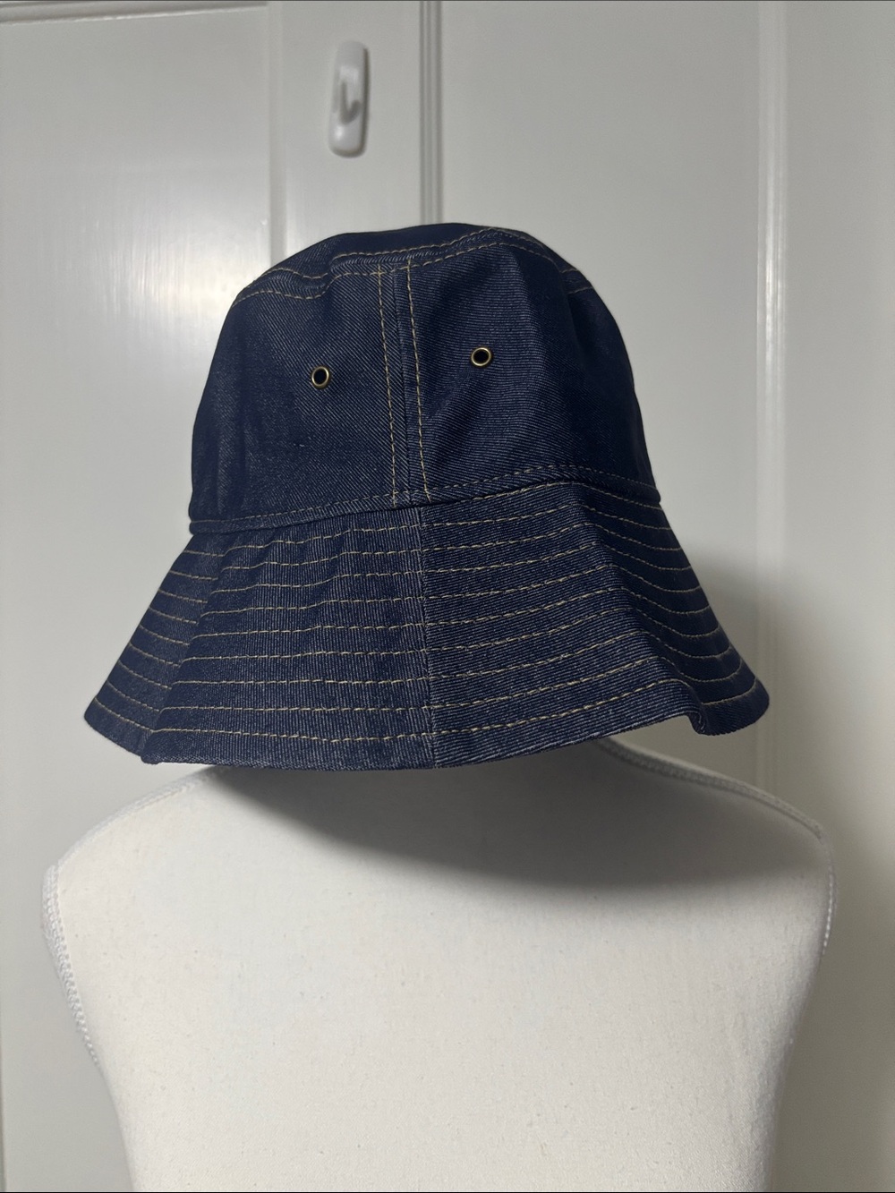aerie Navy Blue Denim Bucket Hat - NWOT